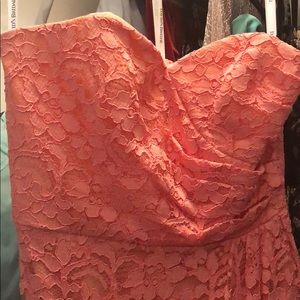 Peach/Coral David’s Bridal Dress